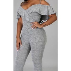 Gray jumpsuit